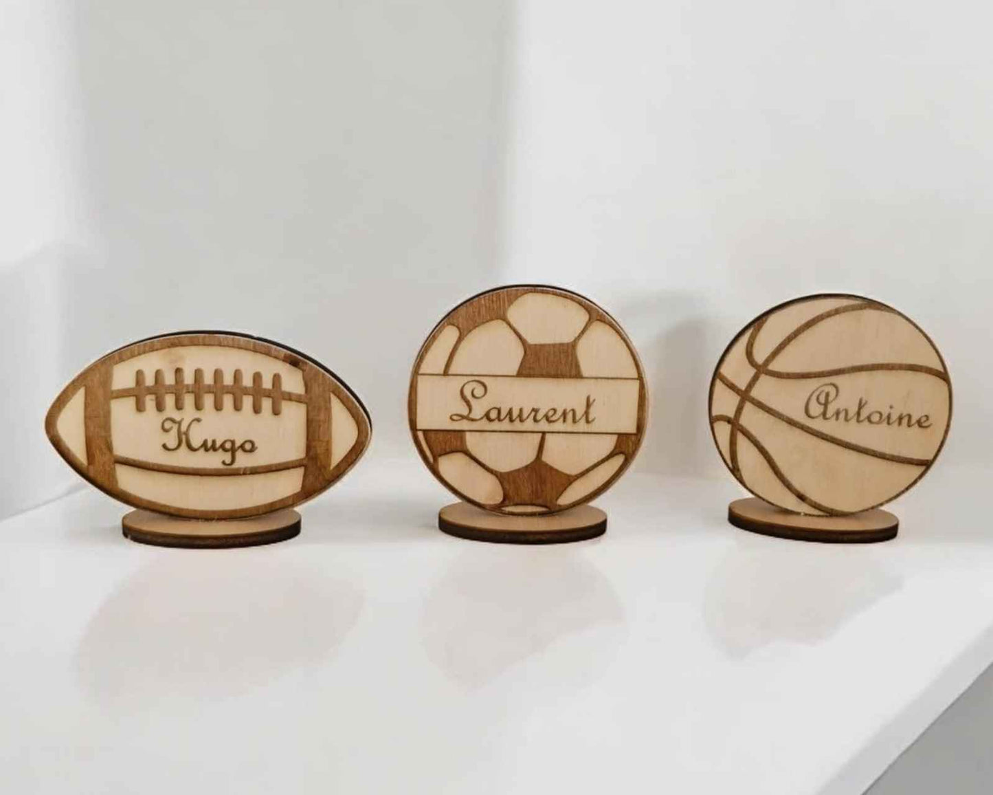 Marque-places Ballon personnalisés pour événements sportifs - LIJO CREA