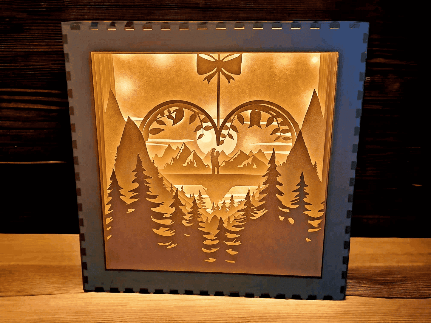 Montagne Coeur - Fichier Lightbox Montagne Coeur à Télécharger - LIJO CREA