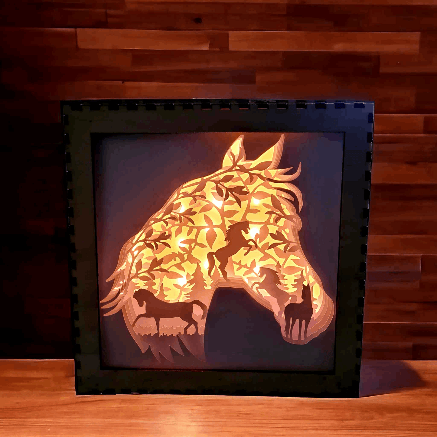Cheval Tête - Fichier Lightbox Silhouette Cheval à Télécharger - LIJO CREA