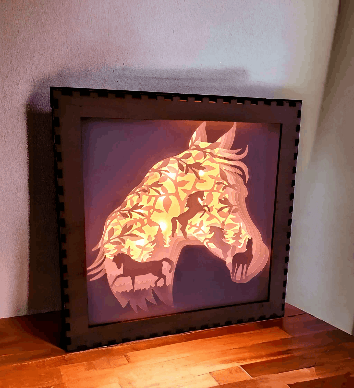 Cheval Tête - Fichier Lightbox Silhouette Cheval à Télécharger - LIJO CREA