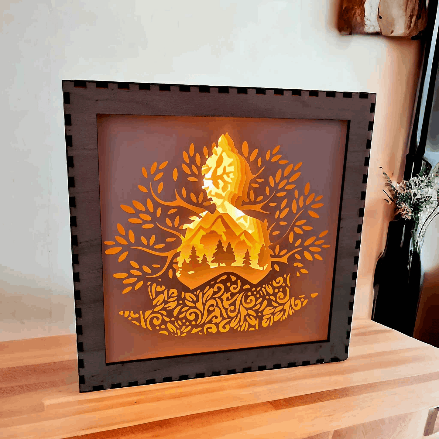Bouddha - Fichier Lightbox Bouddha pour décoration intérieure - LIJO CREA