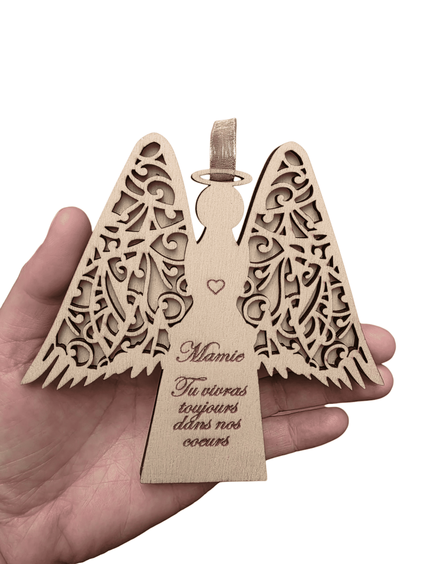 Décoration ange en bois