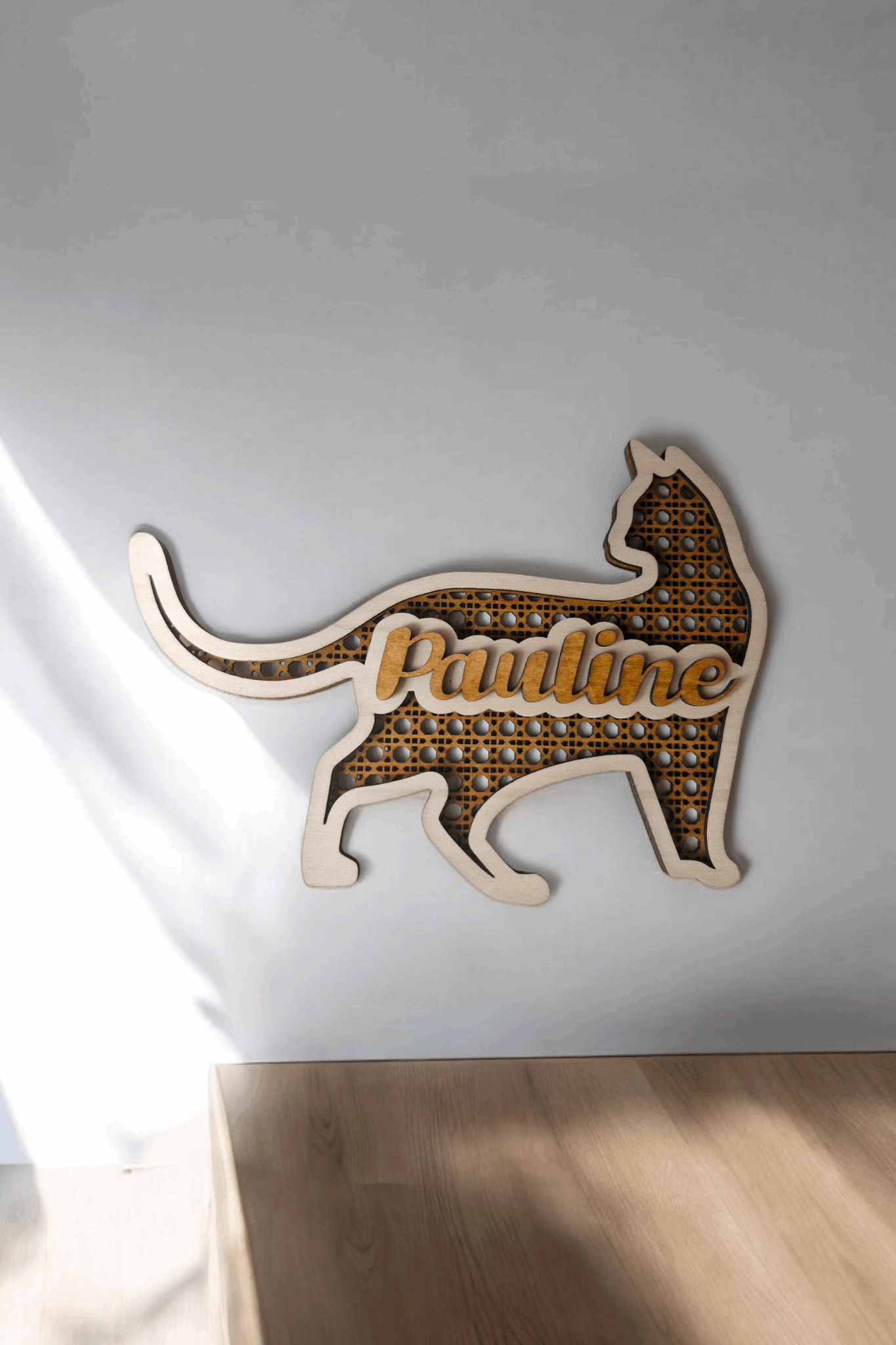 Chat rotin prénom style élégant - LIJO CREA