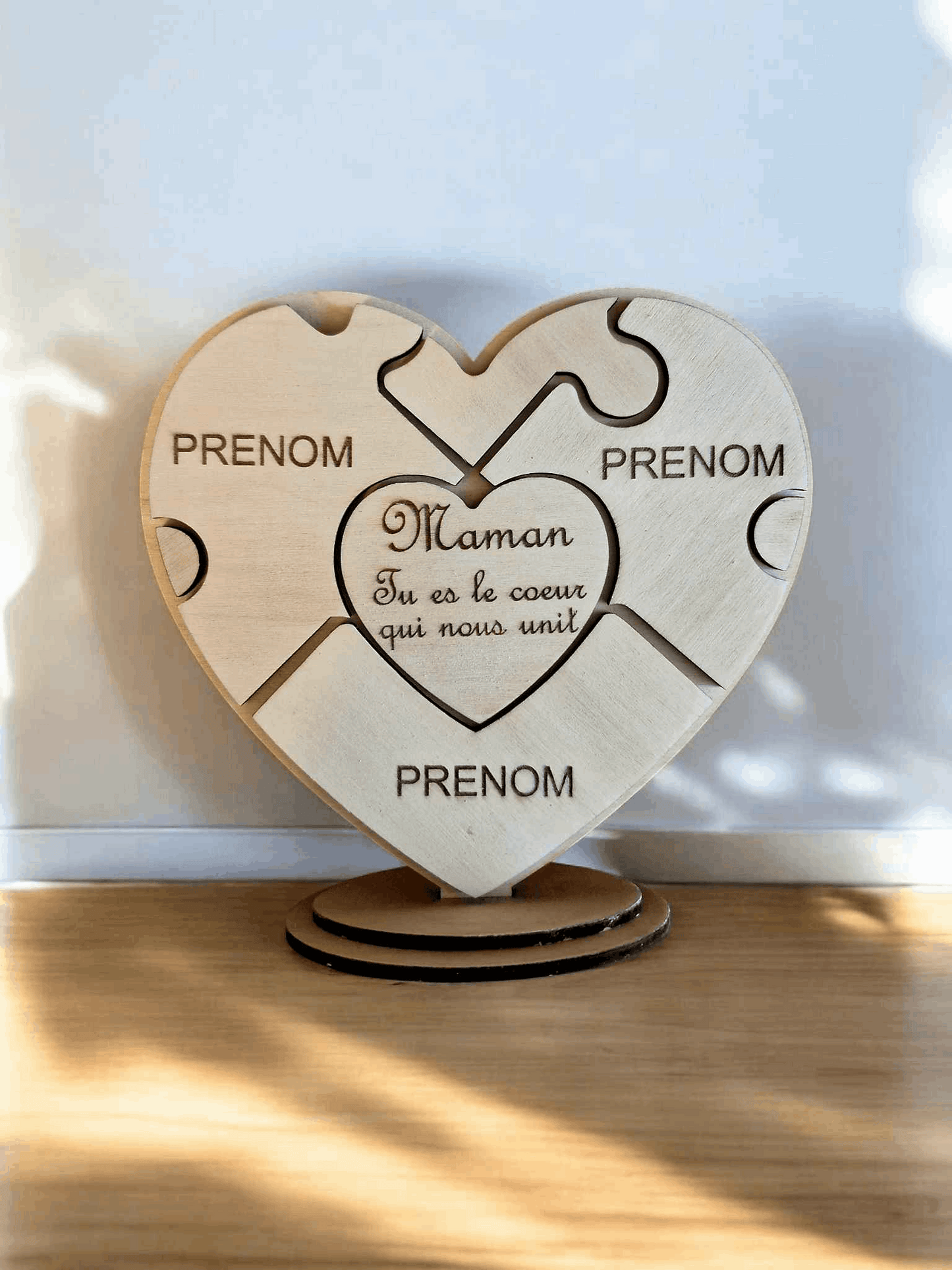 Coeur puzzle cadeau fête des mères - LIJO CREA
