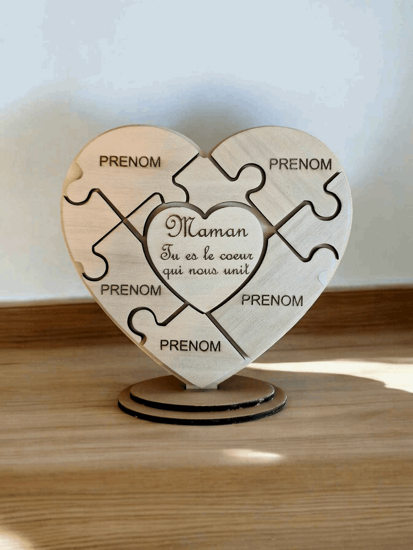 Coeur puzzle cadeau fête des mères - LIJO CREA