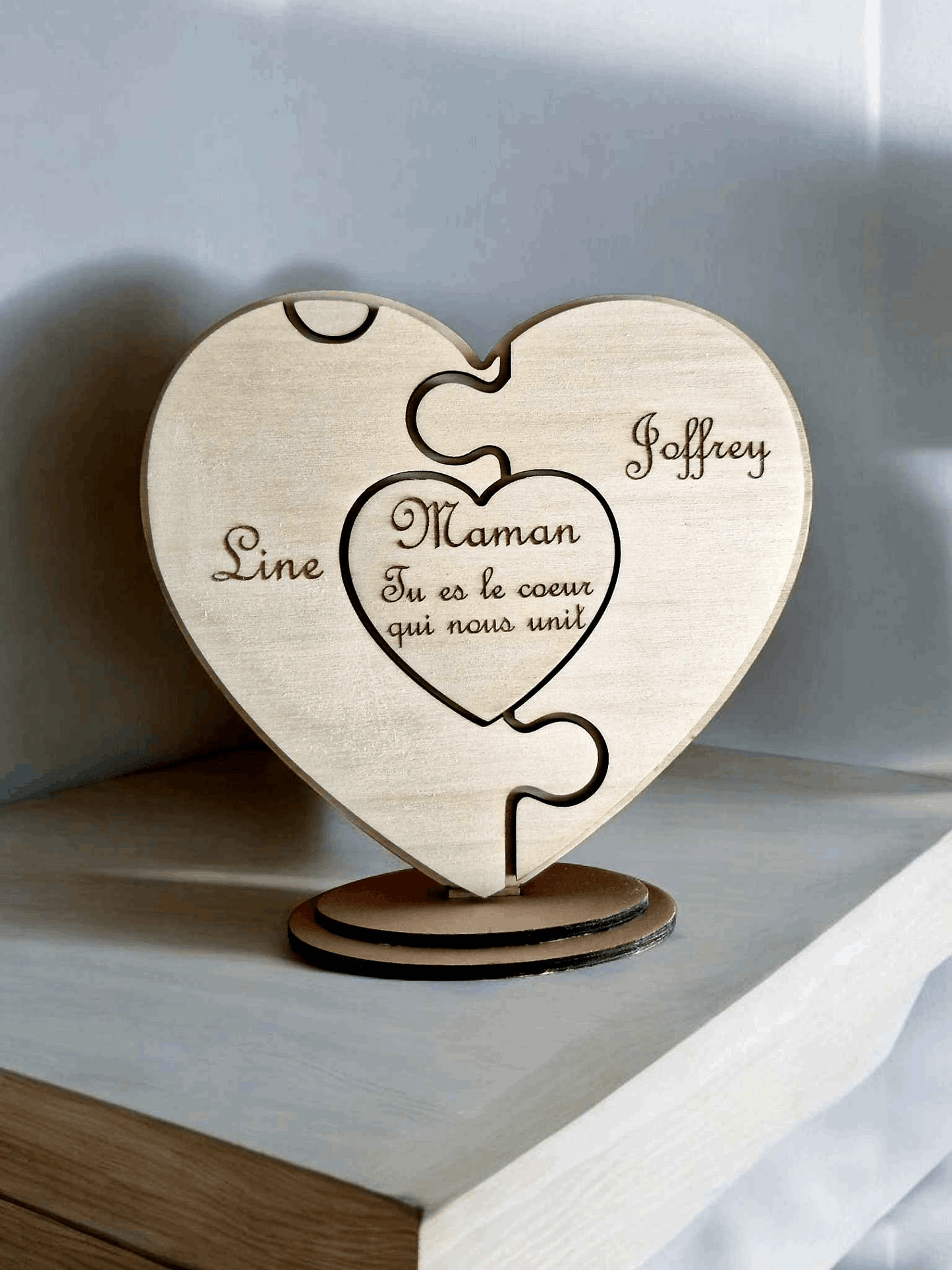 Coeur puzzle cadeau fête des mères - LIJO CREA