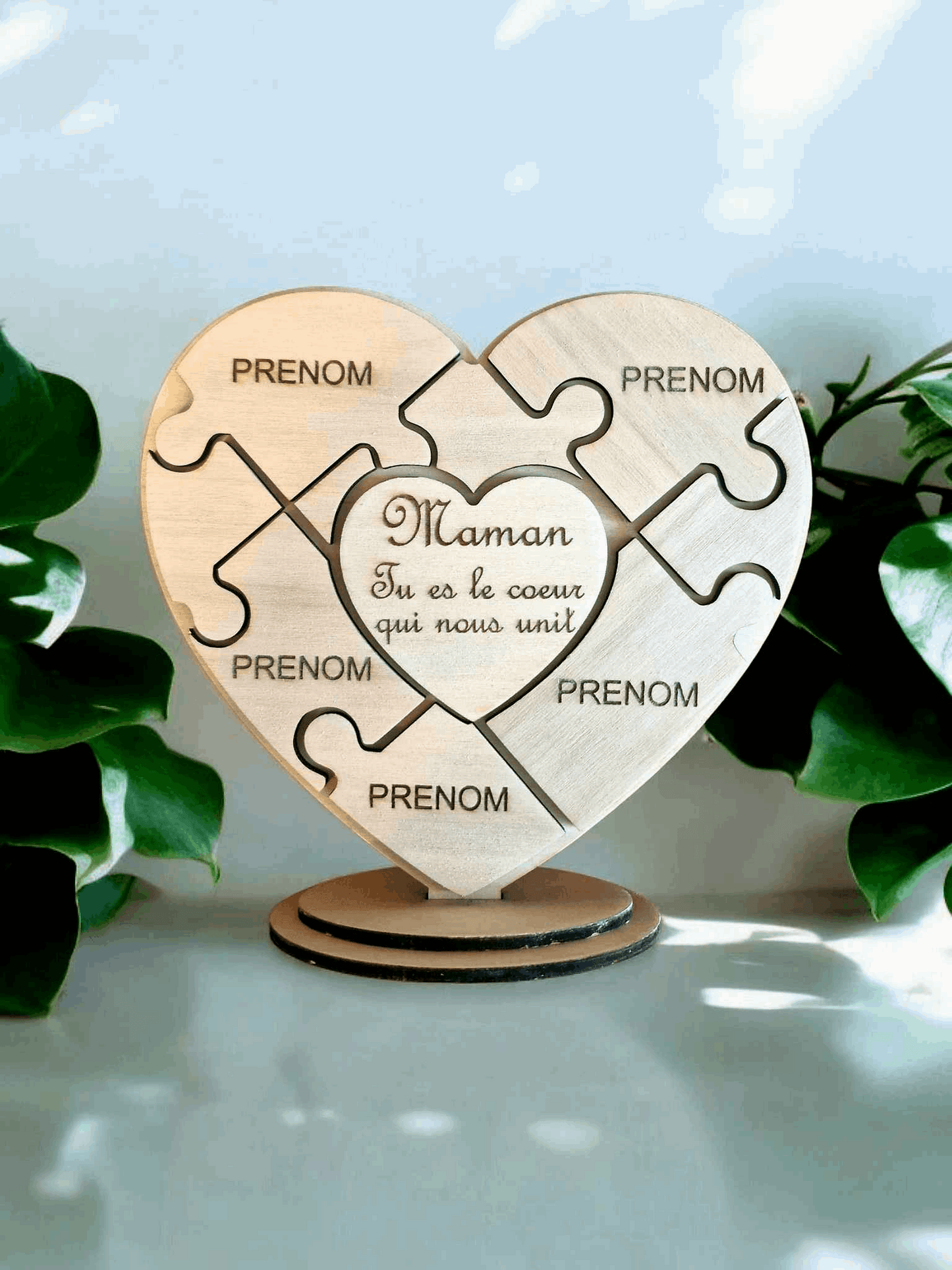 Coeur puzzle cadeau fête des mères - LIJO CREA