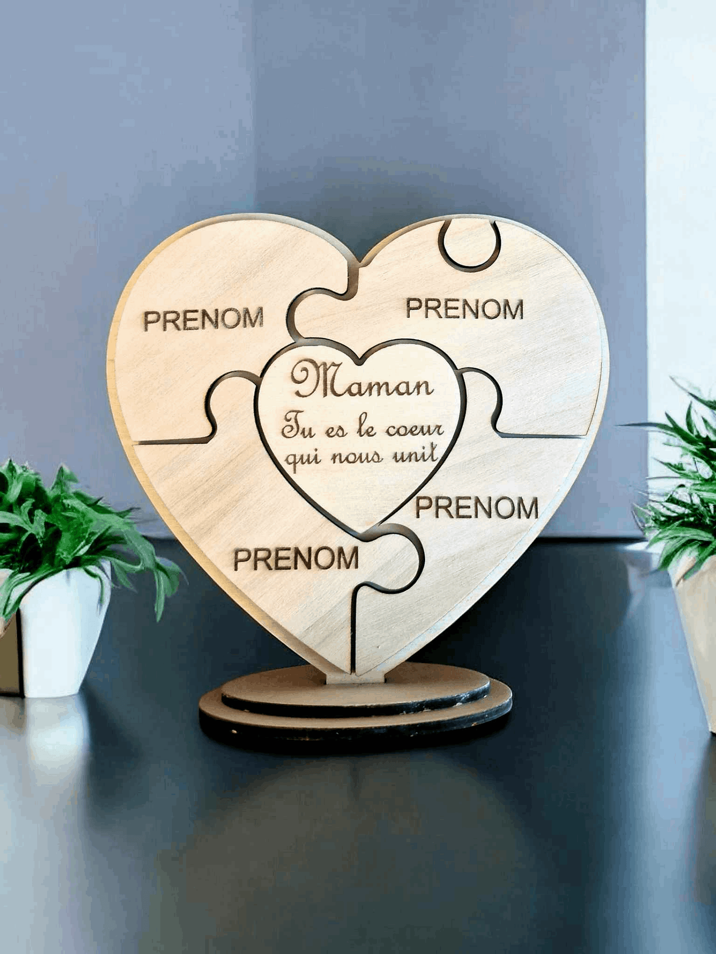 Coeur puzzle cadeau fête des mères - LIJO CREA