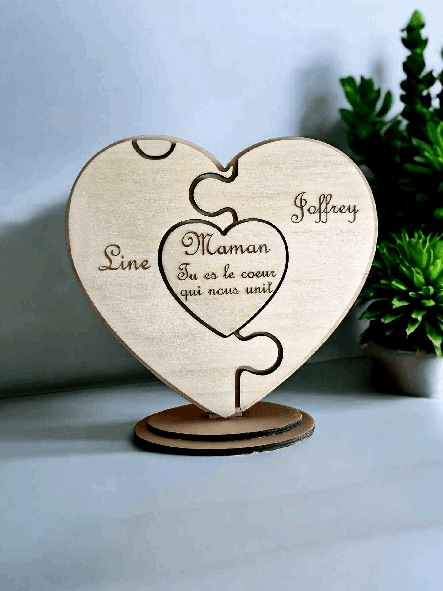 Coeur puzzle cadeau fête des mères - LIJO CREA
