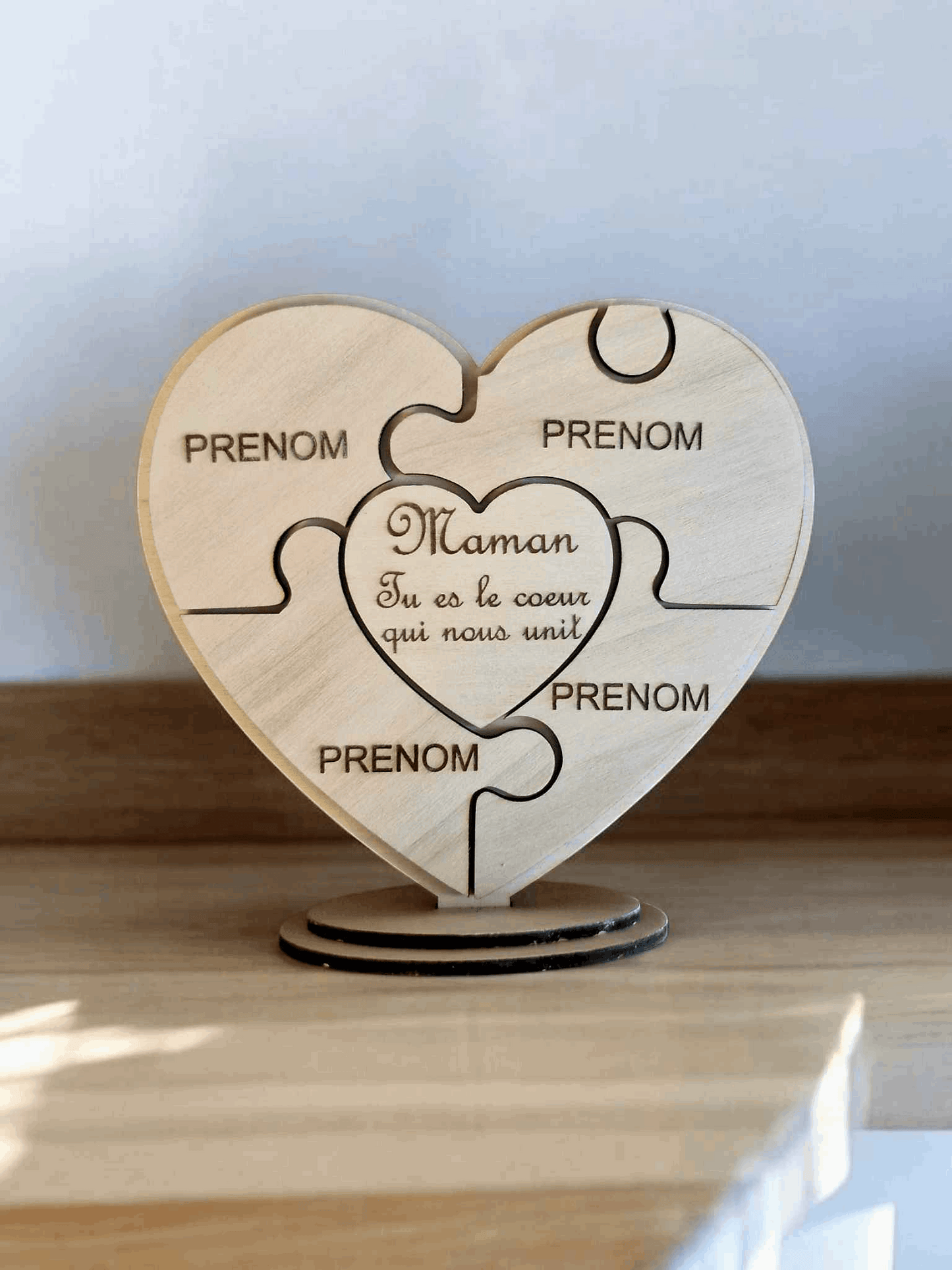 Coeur puzzle cadeau fête des mères - LIJO CREA
