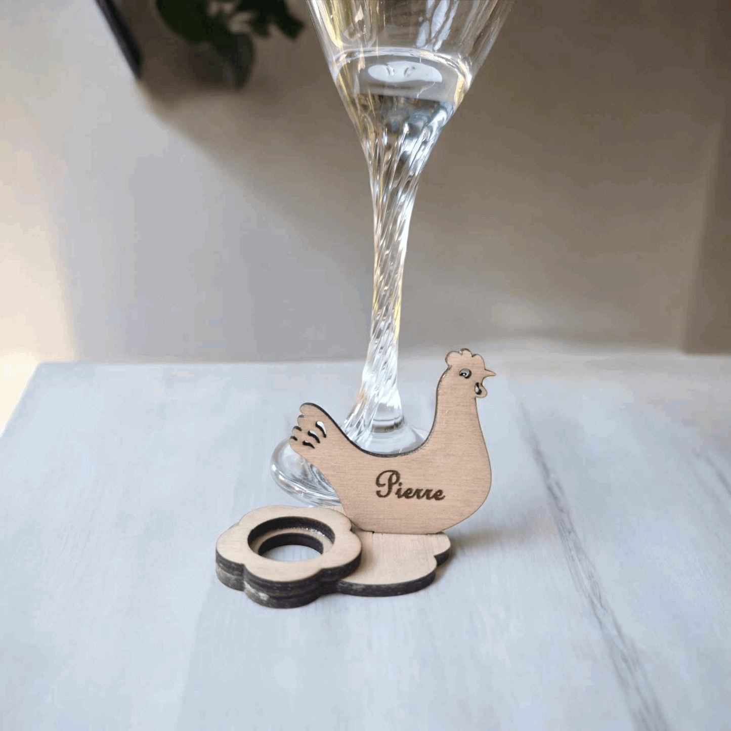 Marque-place Pâques poule pour une décoration festive - LIJO CREA
