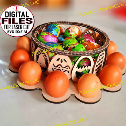 Panier Oeufs Pâques - Fichier Panier Pâques à Télécharger - LIJO CREA