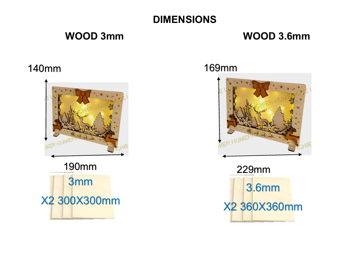Fichier Cadre Lightbox Noel