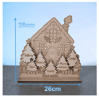 Décoration de Noël personnalisée famille