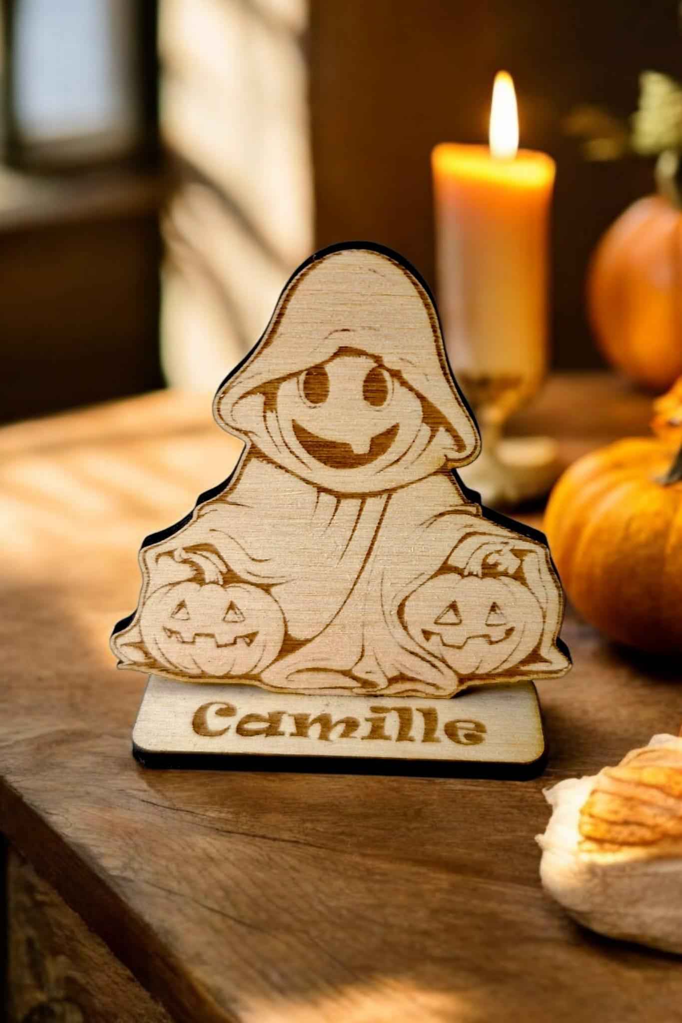 Marque-places Halloween personnalisés : Sorcière, Fantôme, Citrouille - LIJO CREA