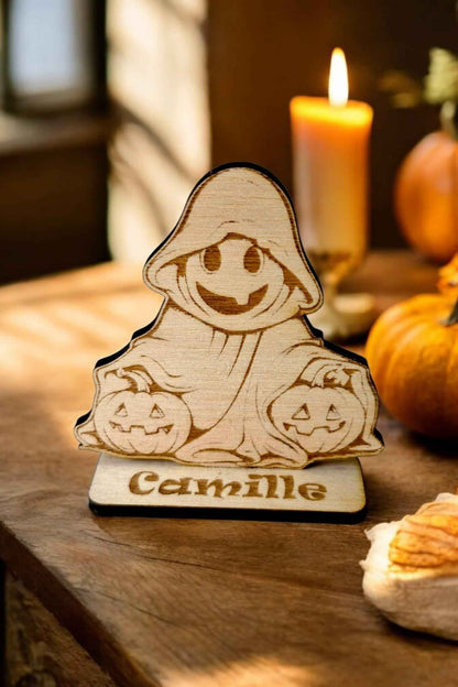 Marque-places Halloween personnalisés : Sorcière, Fantôme, Citrouille - LIJO CREA