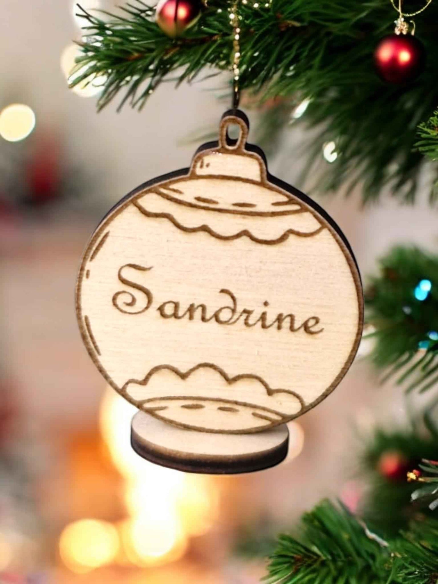 Marque-places Boule Noël personnalisés pour vos fêtes - LIJO CREA