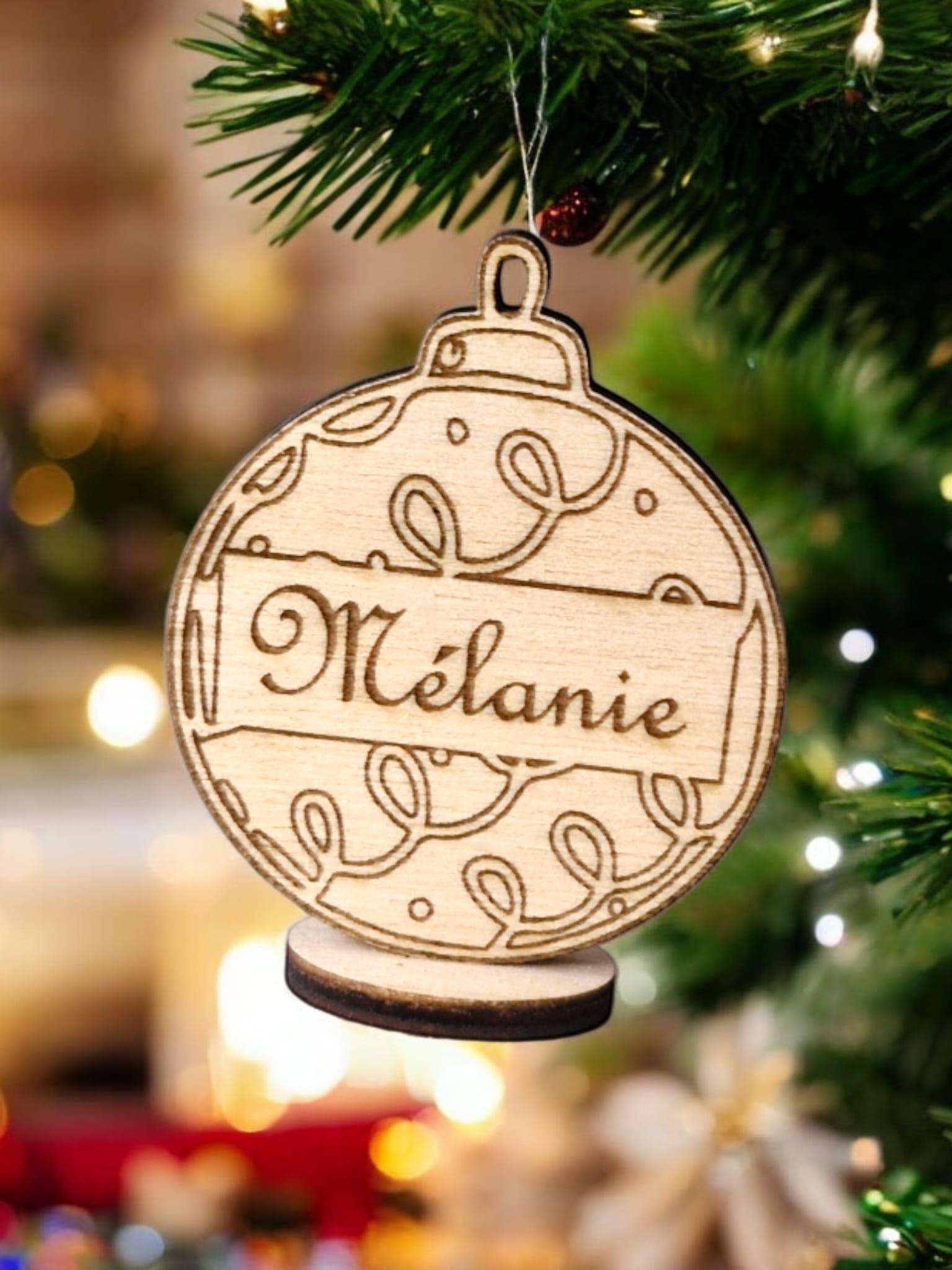 Marque-places Boule Noël personnalisés pour vos fêtes - LIJO CREA