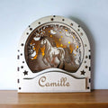 Boîte à lumière LED personnalisée cheval poney - Lightbox LED Cheval - LIJO CREA