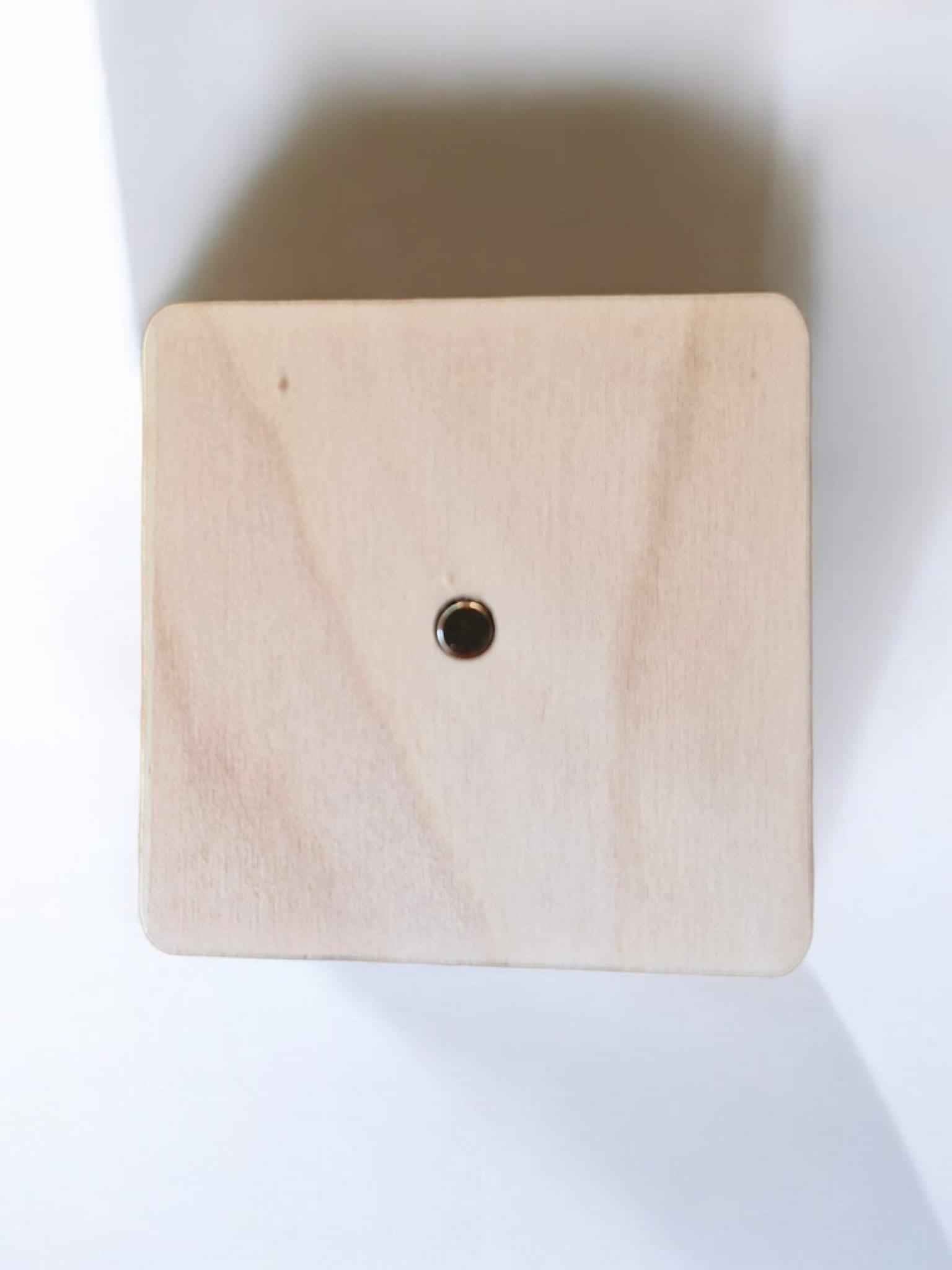 Aimants bois personnalisés avec photo et message gravés au laser - LIJO CREA