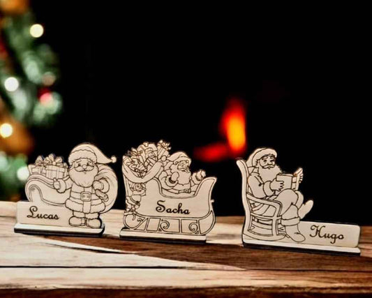 Marque-places Père Noël pour des fêtes enchantées - LIJO CREA