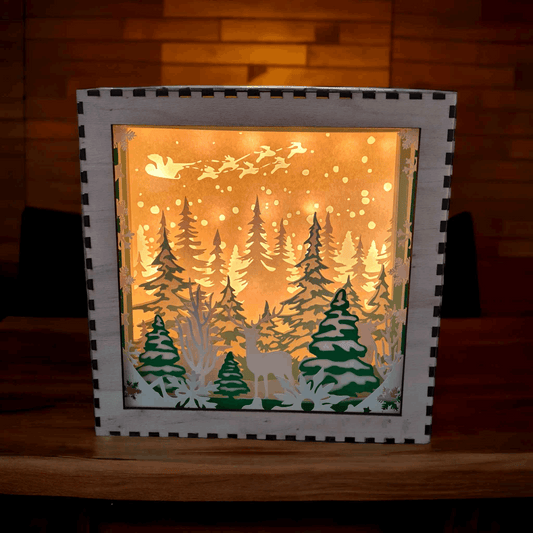 Noël Sapin - Fichier Lightbox Sapin Noël pour Décorations Festives - LIJO CREA