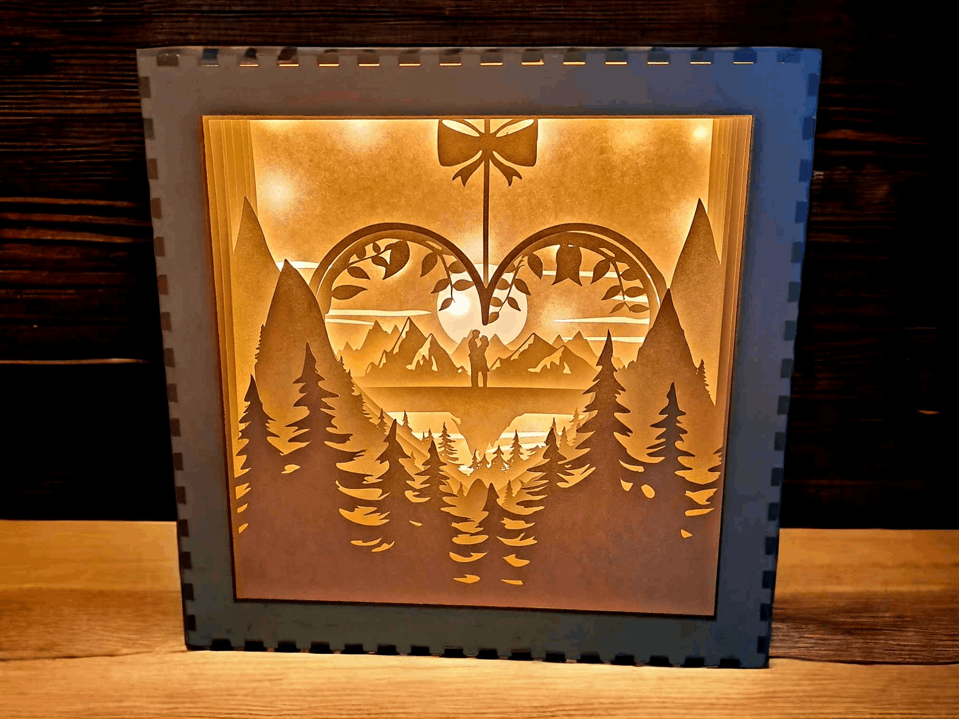 Montagne Coeur - Fichier Lightbox Montagne Coeur à Télécharger - LIJO CREA