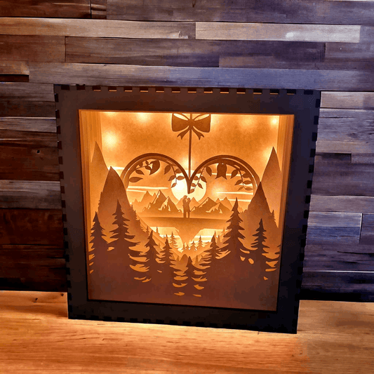 Montagne Coeur - Fichier Lightbox Montagne Coeur à Télécharger - LIJO CREA