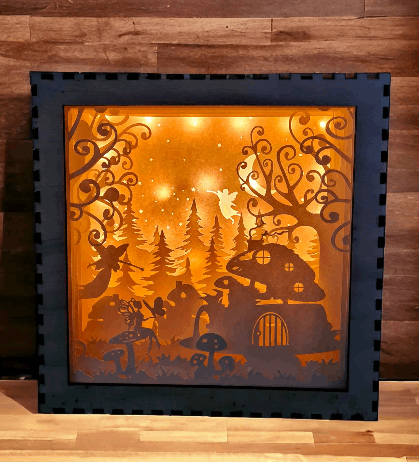 Fée : fichier lightbox village fée pour une décoration magique - LIJO CREA