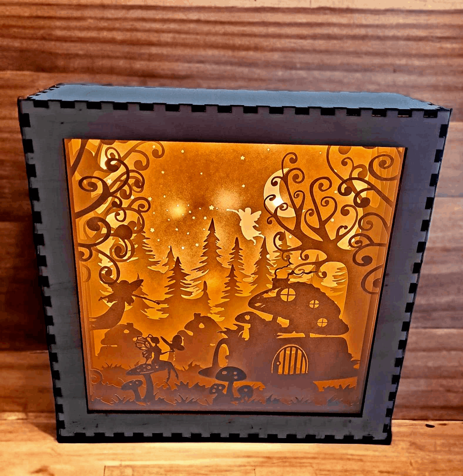 Fée : fichier lightbox village fée pour une décoration magique - LIJO CREA