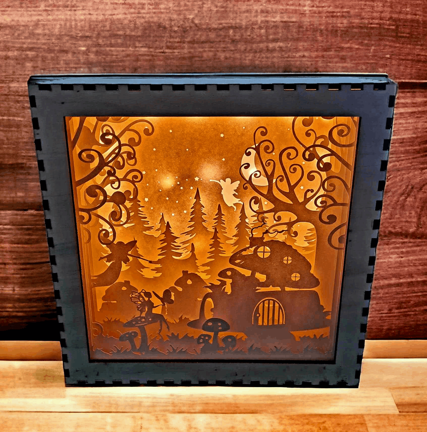 Fée : fichier lightbox village fée pour une décoration magique - LIJO CREA