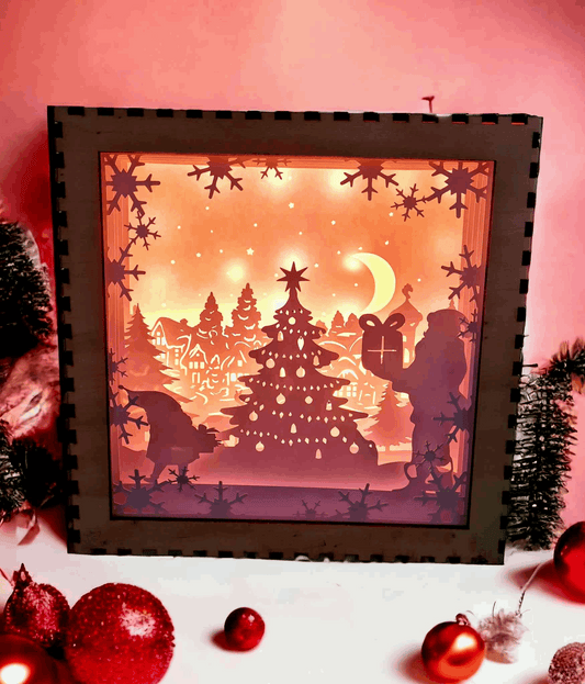 Sapin de Noël - Fichier Lightbox Sapin Noël à Télécharger - LIJO CREA