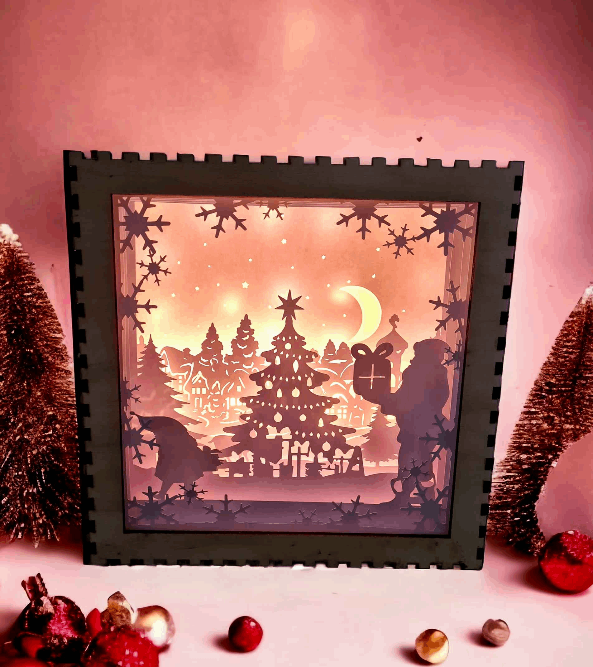 Sapin de Noël - Fichier Lightbox Sapin Noël à Télécharger - LIJO CREA