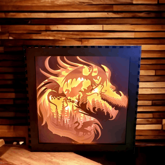 Dragon - Fichier Lightbox Dragon à Télécharger - LIJO CREA