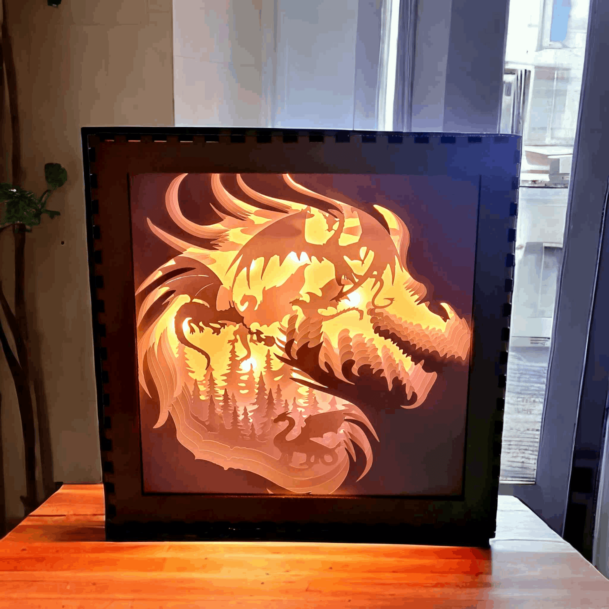 Dragon - Fichier Lightbox Dragon à Télécharger - LIJO CREA