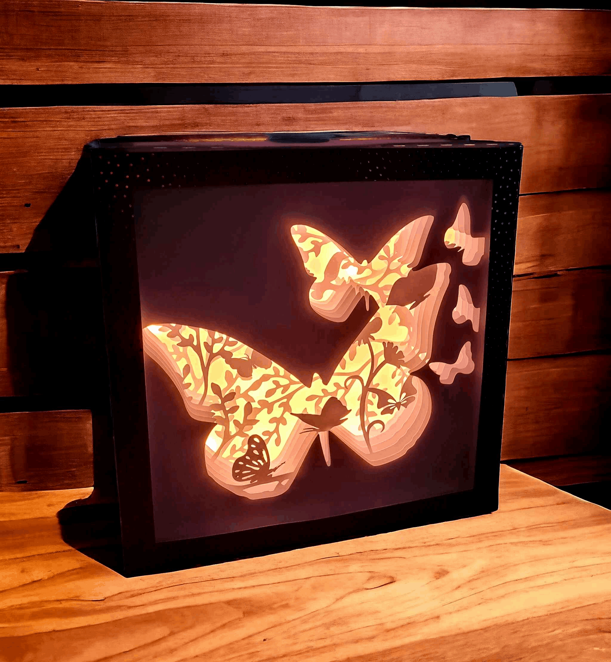 Papillon - Fichier Lightbox Silhouette Papillon à Télécharger - LIJO CREA