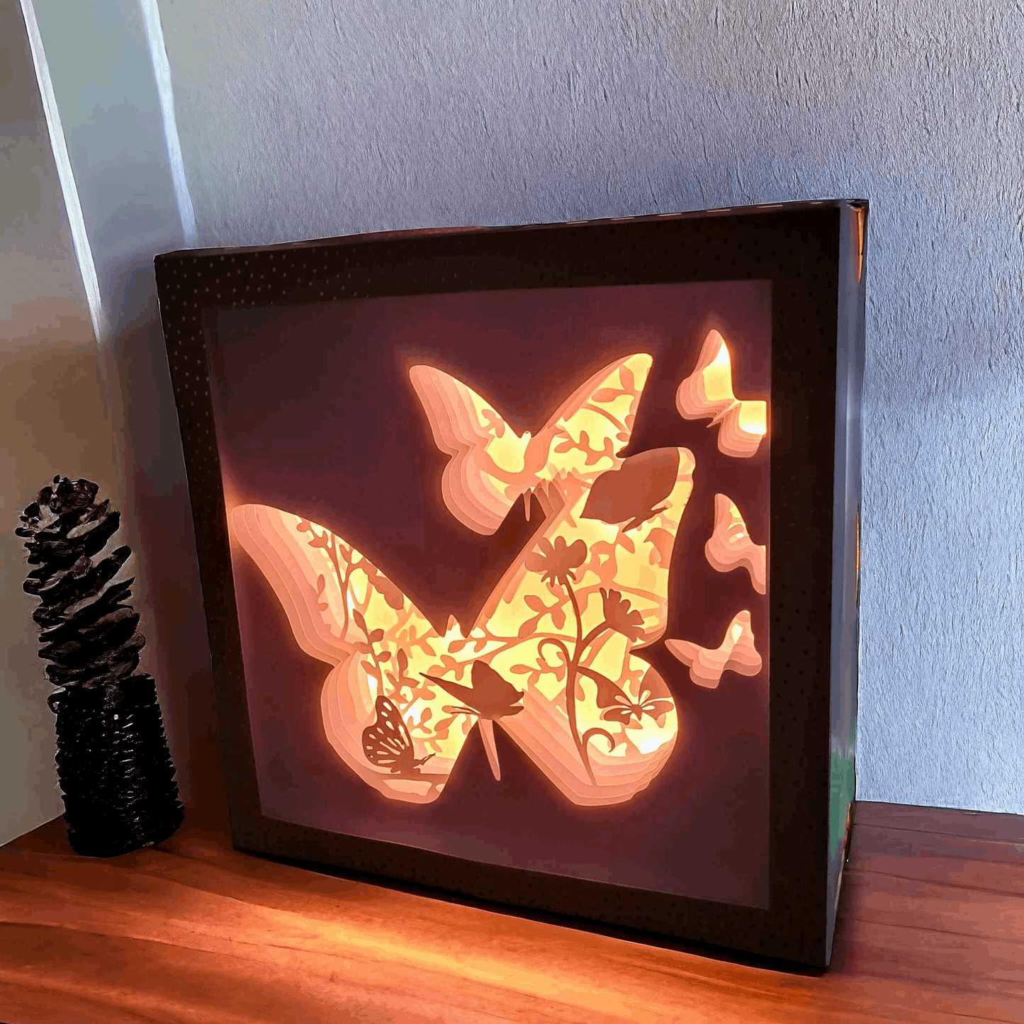 Papillon - Fichier Lightbox Silhouette Papillon à Télécharger - LIJO CREA