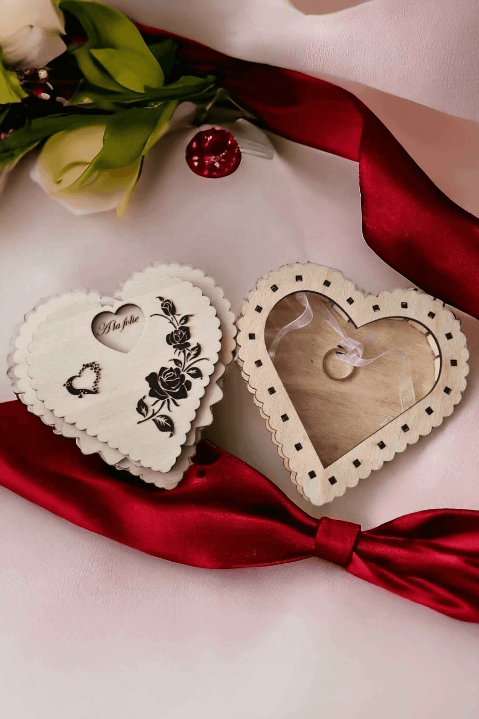 Boite cœur en bois personnalisée pour un cadeau unique - LIJO CREA