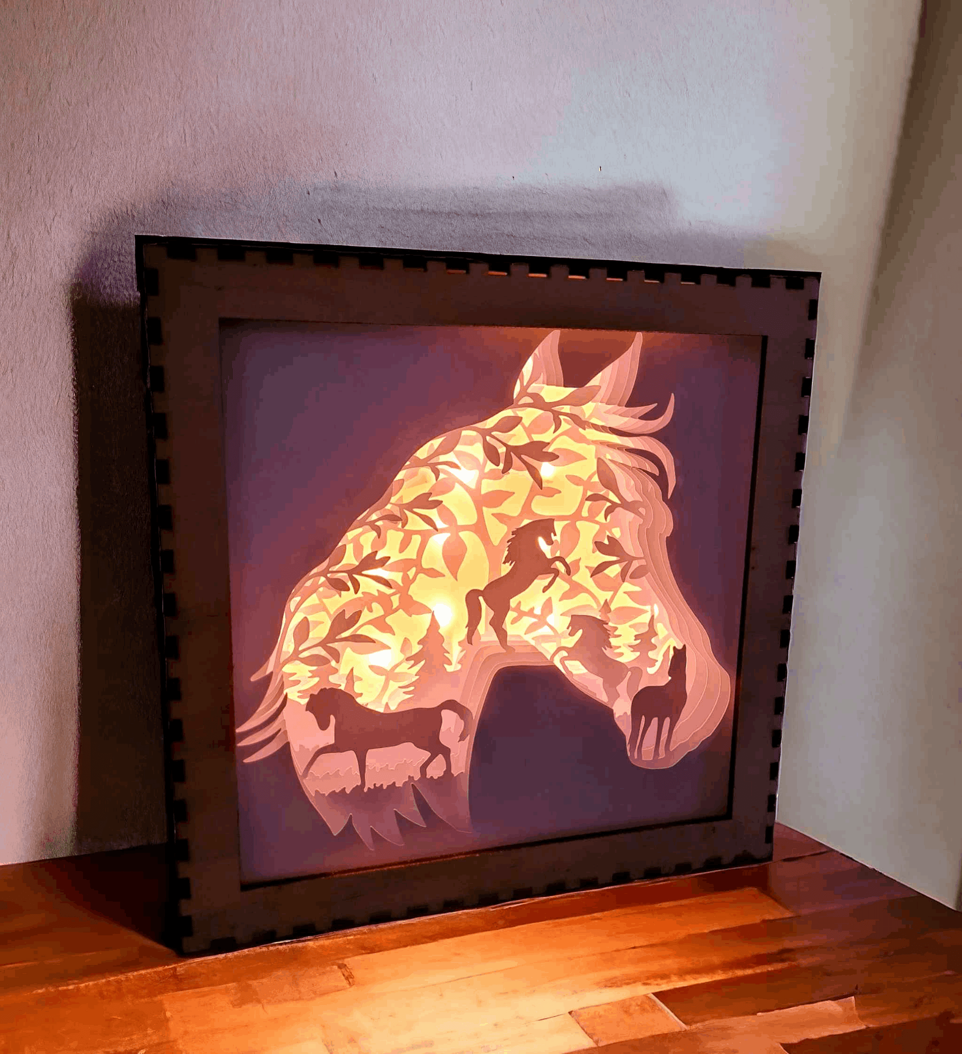 Cheval Tête - Fichier Lightbox Silhouette Cheval à Télécharger - LIJO CREA
