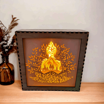 Bouddha - Fichier Lightbox Bouddha pour décoration intérieure - LIJO CREA