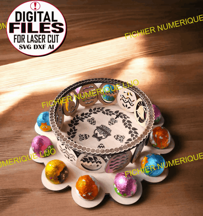 Panier Oeufs Pâques - Fichier Panier Pâques à Télécharger - LIJO CREA