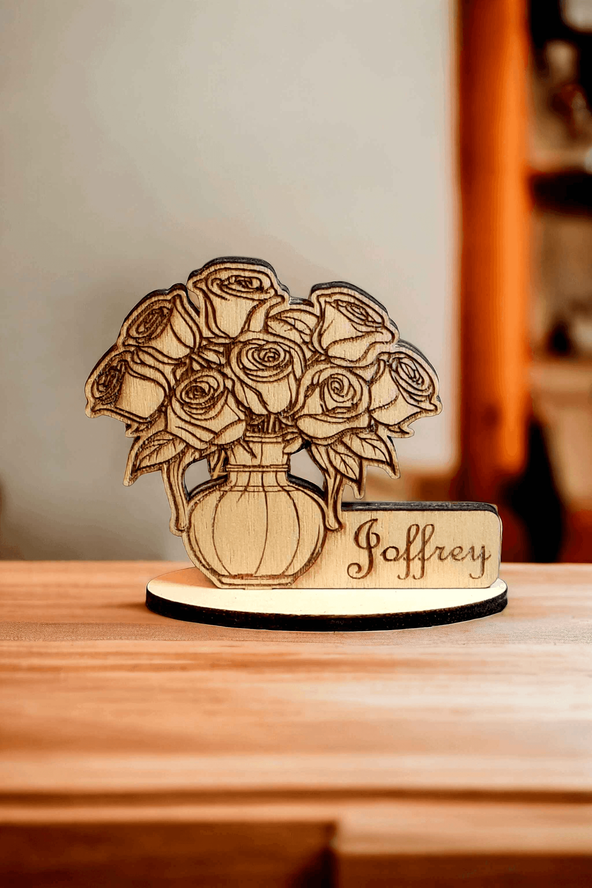 Marque-place fleurs Élégant pour une table chic - LIJO CREA