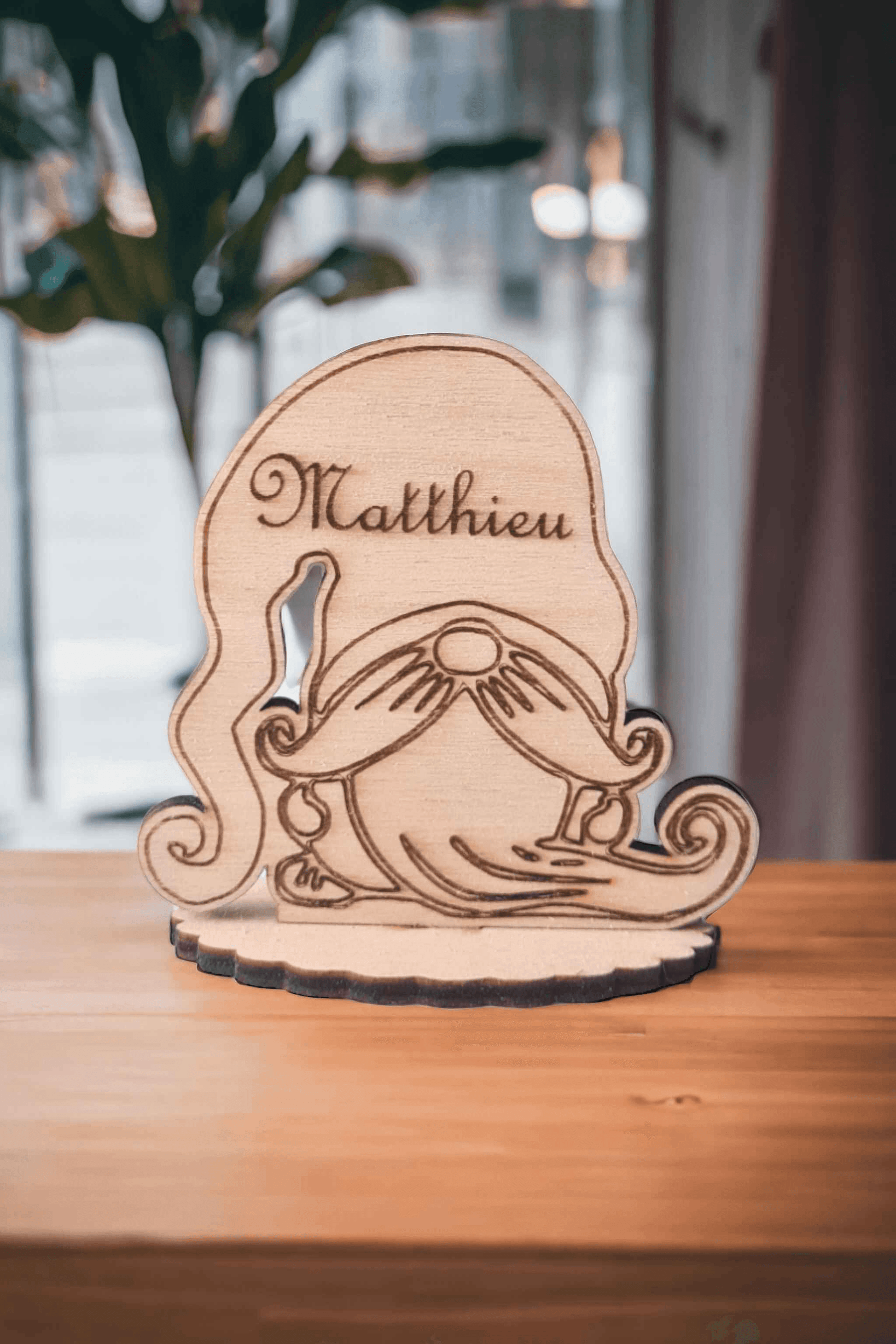 Marque-places gnome Noël pour fêtes de fin d'année - LIJO CREA