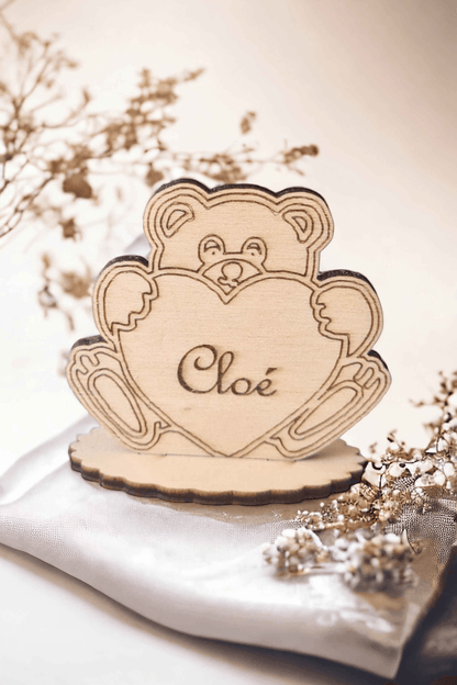 Marque-places Oursons Anges - Décoration Originale pour Événements - LIJO CREA
