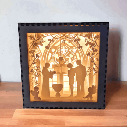 Baptême : fichier lightbox baptême pour une célébration inoubliable - LIJO CREA
