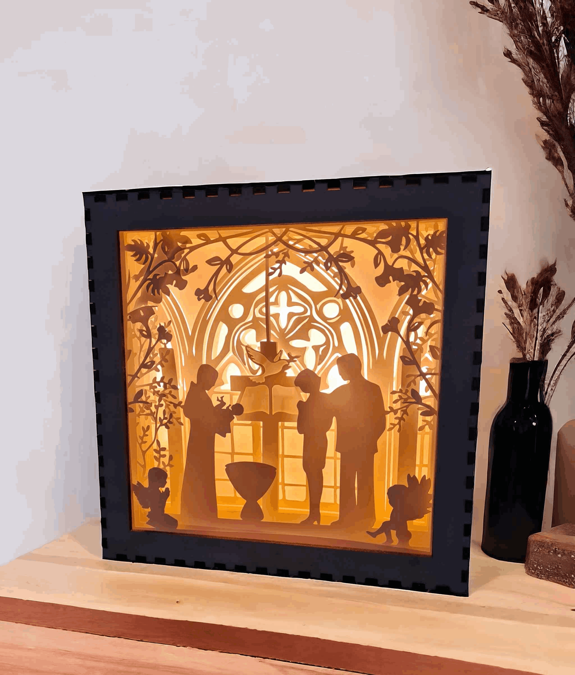Baptême : fichier lightbox baptême pour une célébration inoubliable - LIJO CREA