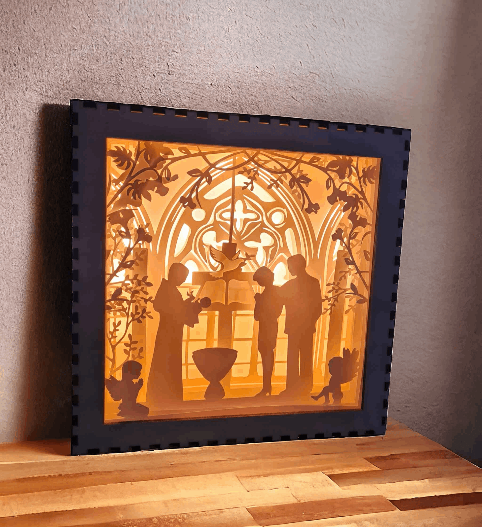 Baptême : fichier lightbox baptême pour une célébration inoubliable - LIJO CREA