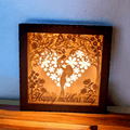 Coeur Fleuri Fête des Mères - Lightbox Coeur Fête - LIJO CREA