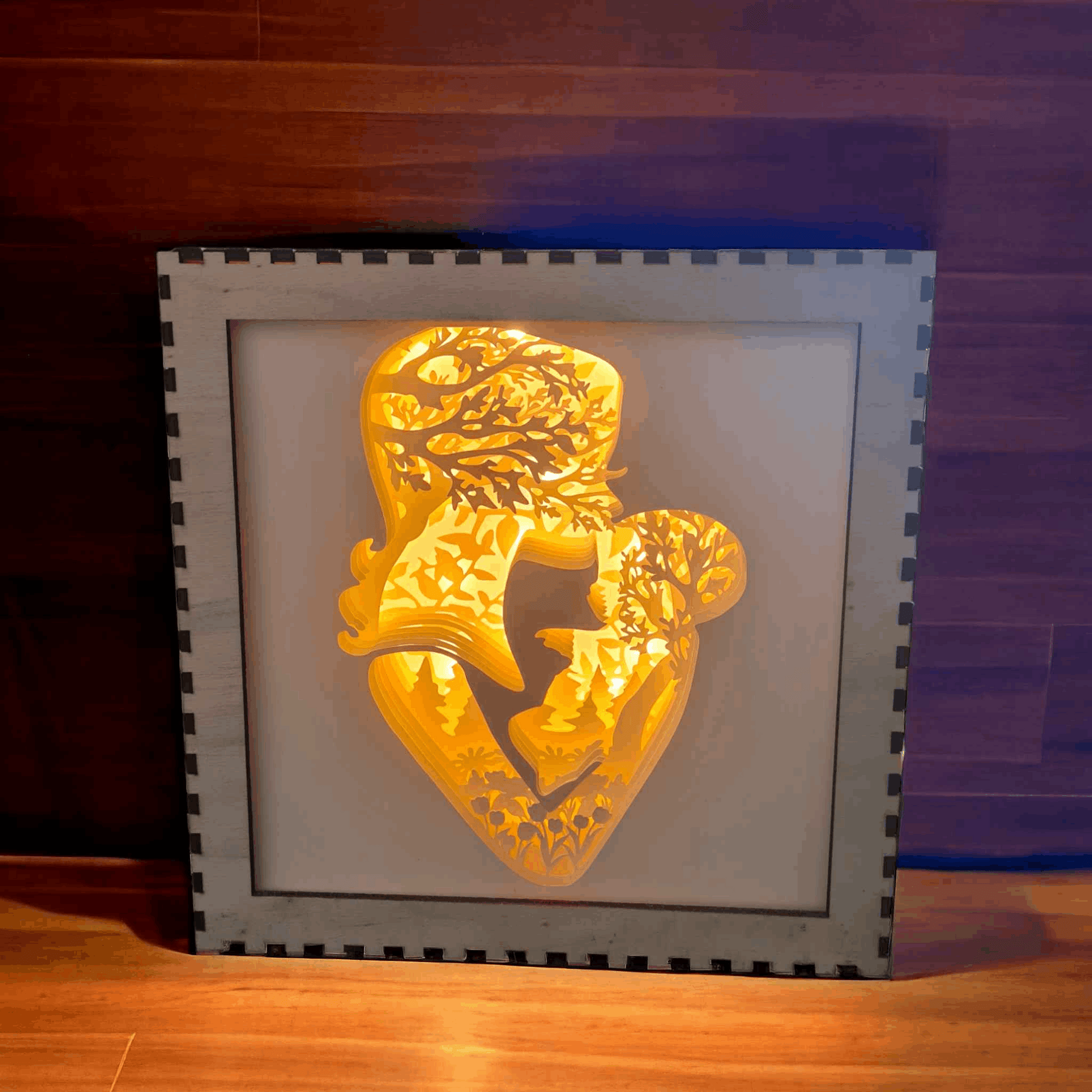 Femme Bébé Silhouette - Fichier Lightbox Silhouette Maman - LIJO CREA