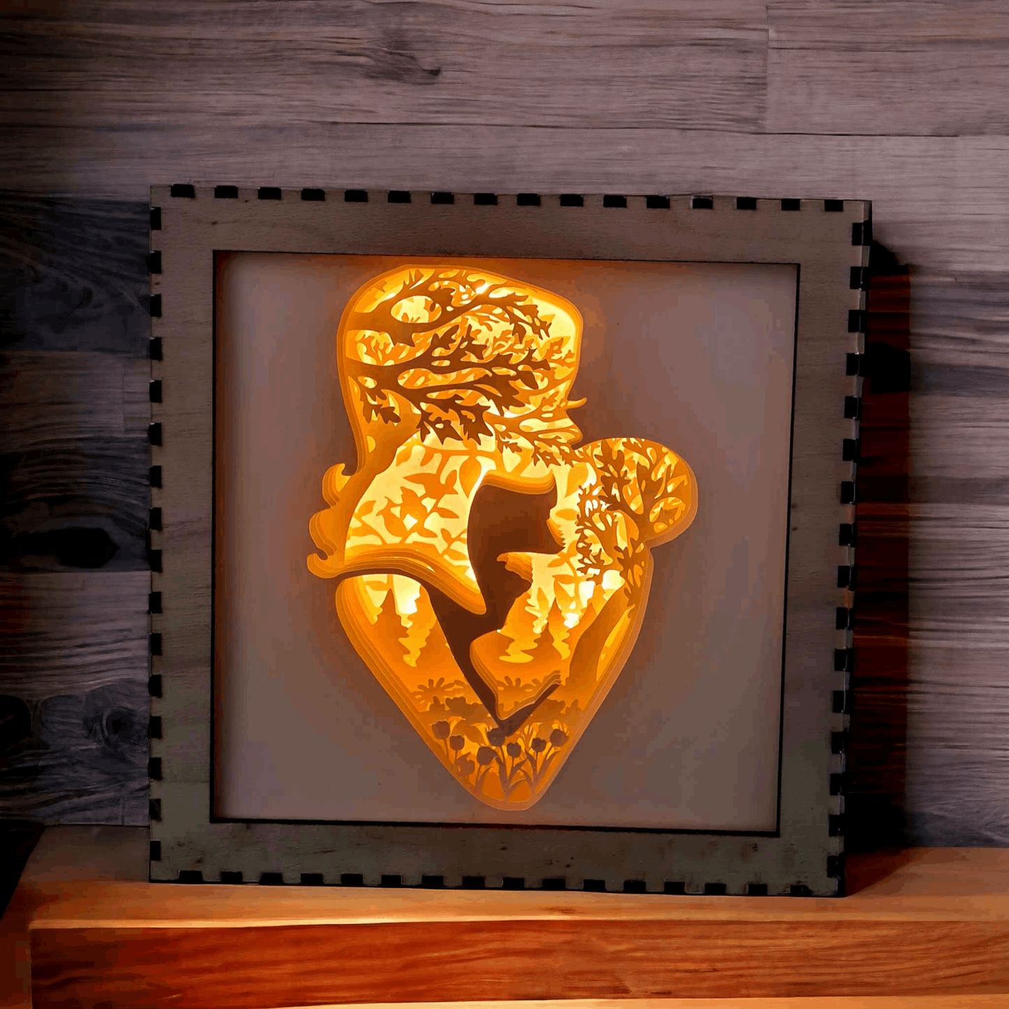 Femme Bébé Silhouette - Fichier Lightbox Silhouette Maman - LIJO CREA